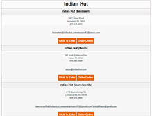 Tablet Screenshot of indianhut.com